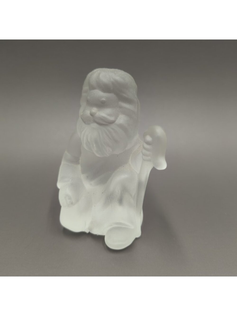 Mosser Nativity Figurine Joseph Satin Frosted Glass Figure 2.5 inch Vintage